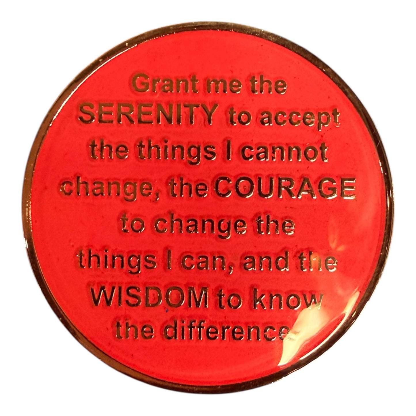 Handmade AA Medallion – Buffalo Theme – 38mm Anniversary Recovery Chip