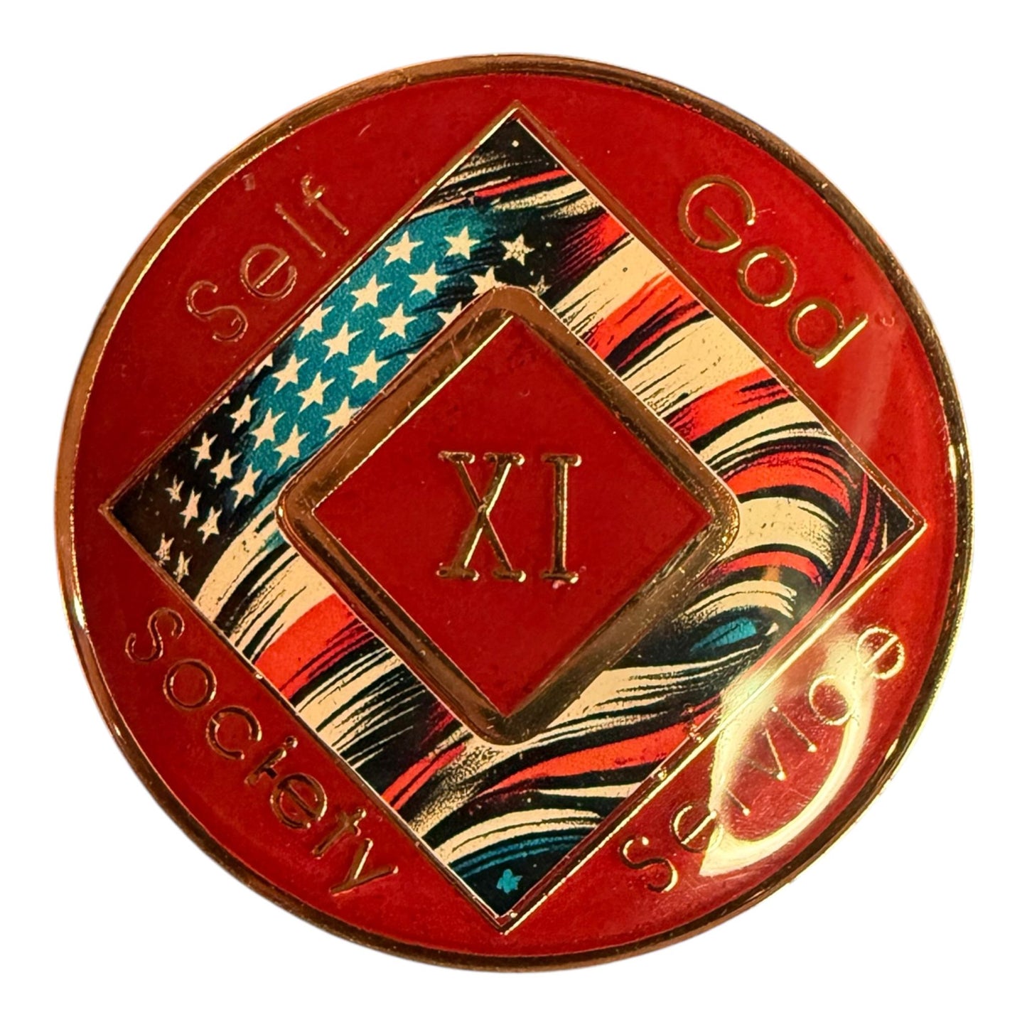 Custom NA Medallion | Personalized Clean Time Token | Sobriety Chip