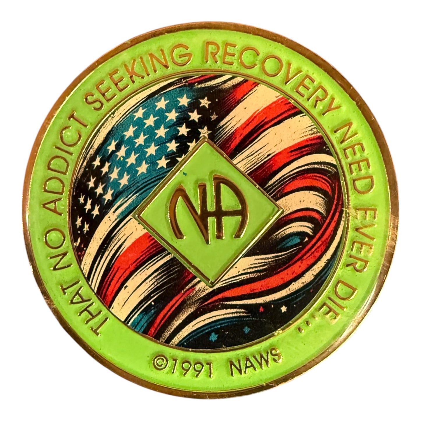 Custom NA Medallion | Personalized Clean Time Token | Sobriety Chip