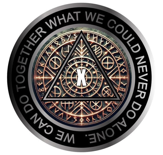 Sacred Geometry Design Sobriety Medallion
