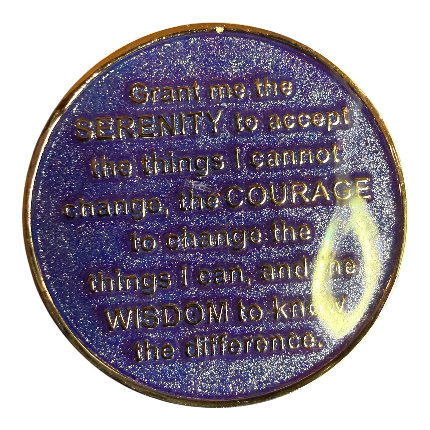 Hummingbird AA Recovery Medallion – Freedom & Renewal Sobriety Chip with Serenity Prayer