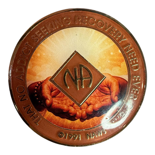 NA Recovery Medallion Surrender & Service Sobriety Chip