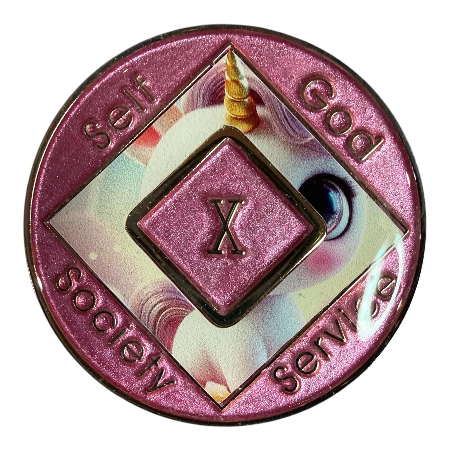 Unicorn NA Medallion: Bronze Narcotics Anonymous Recovery Gift