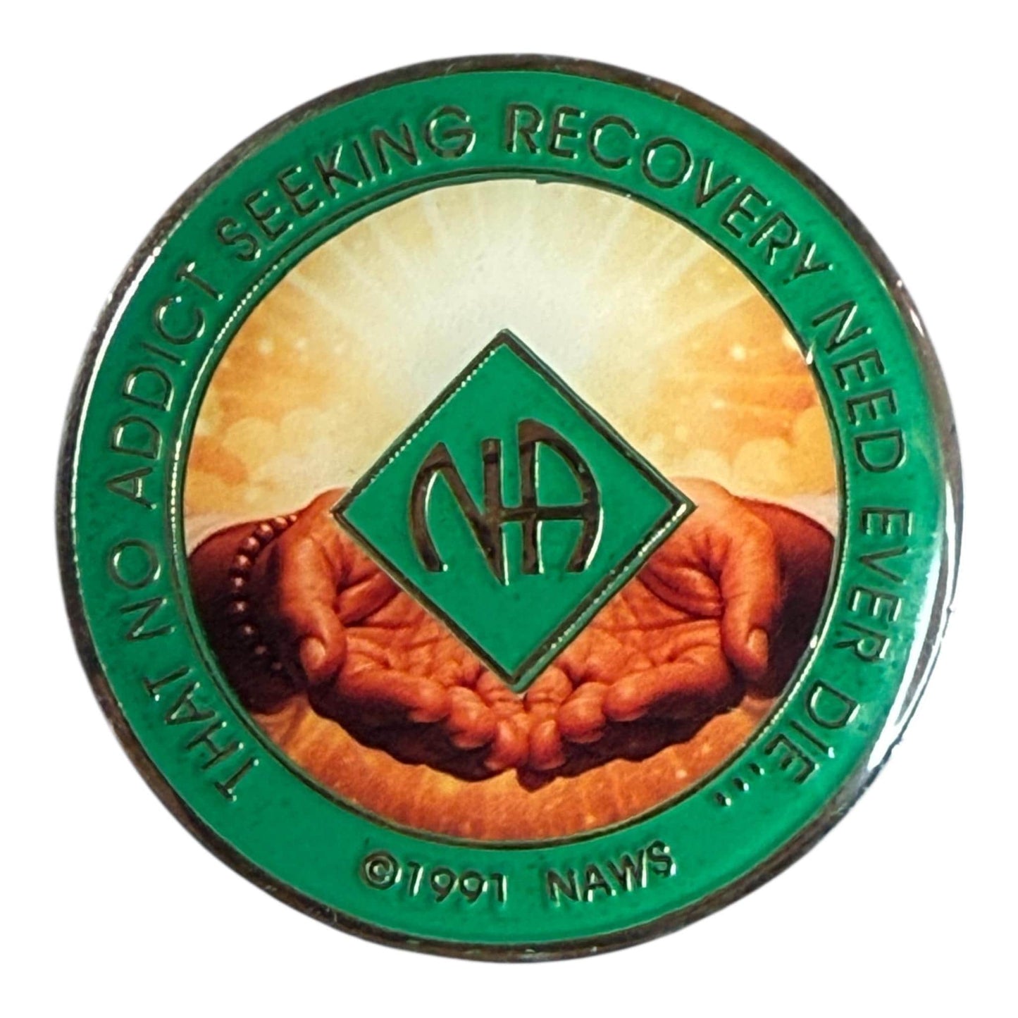 NA Recovery Medallion Surrender & Service Sobriety Chip
