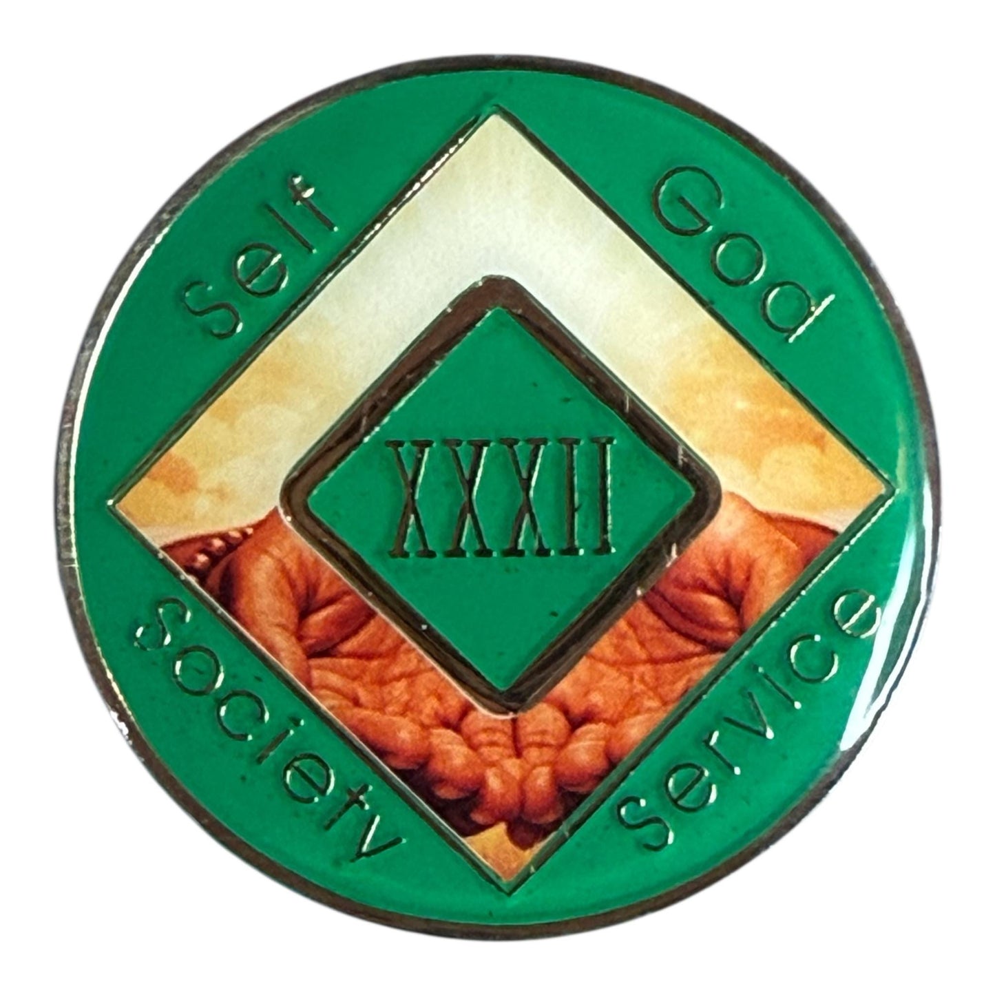 NA Recovery Medallion Surrender & Service Sobriety Chip