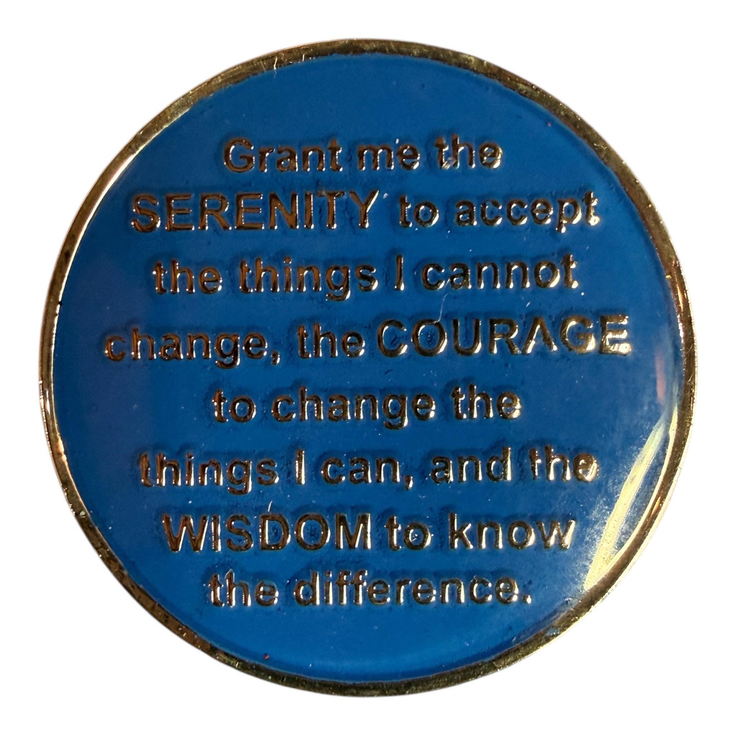 AA Medallion – Golf Ball in Flight Design – Personalized Year & Paint Color – Recovery Chip