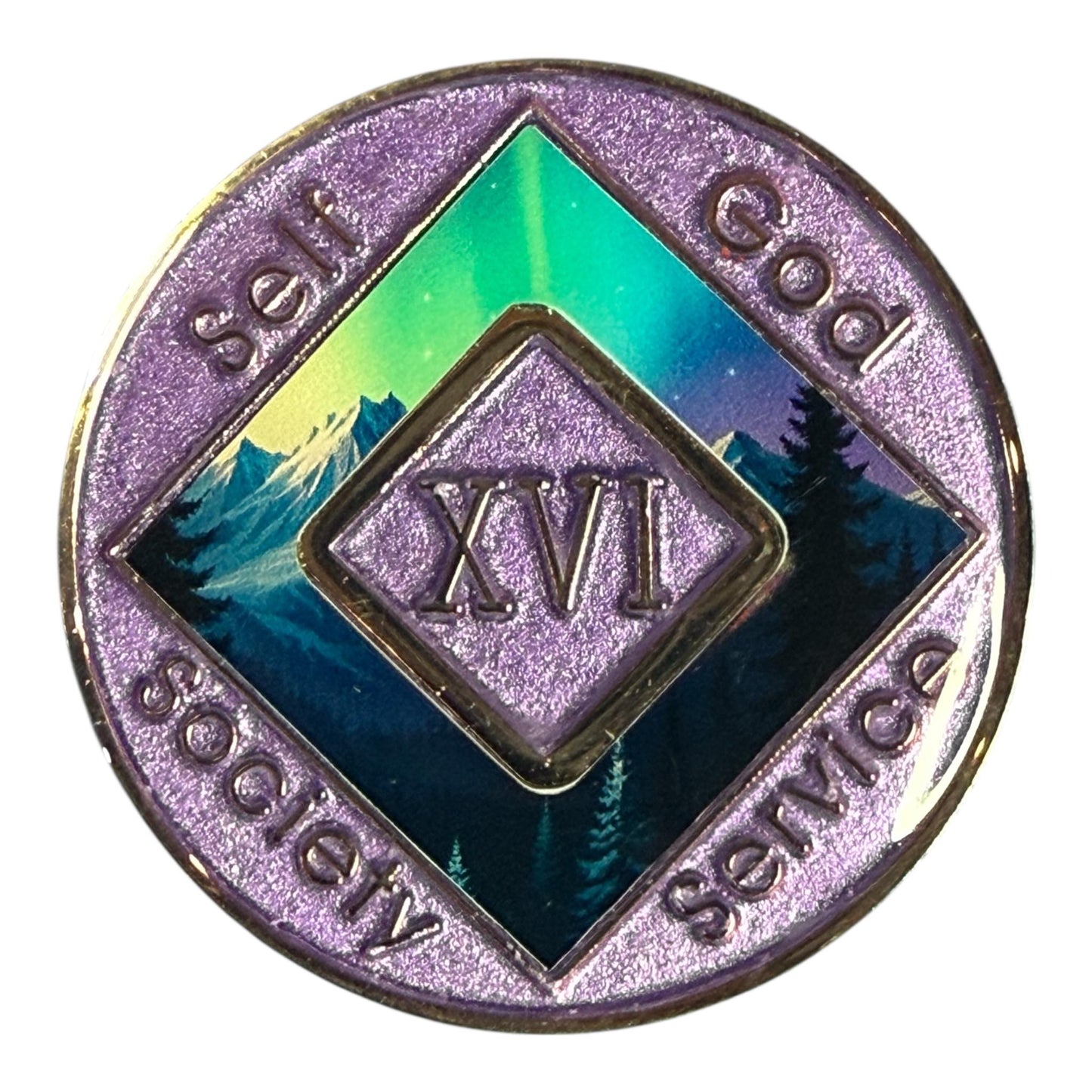 Bronze NA Medallion | Northern Lights Narcotics Anonymous Recovery Token