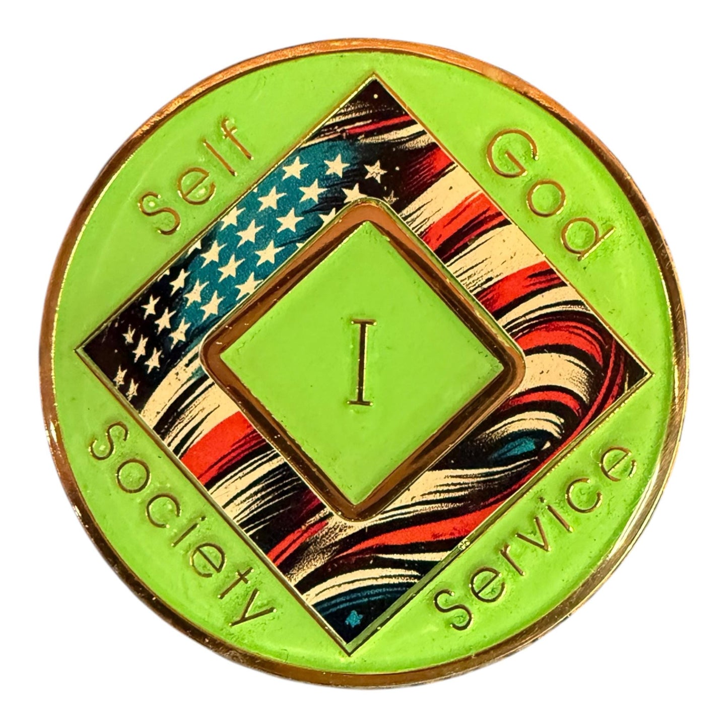 Custom NA Medallion | Personalized Clean Time Token | Sobriety Chip