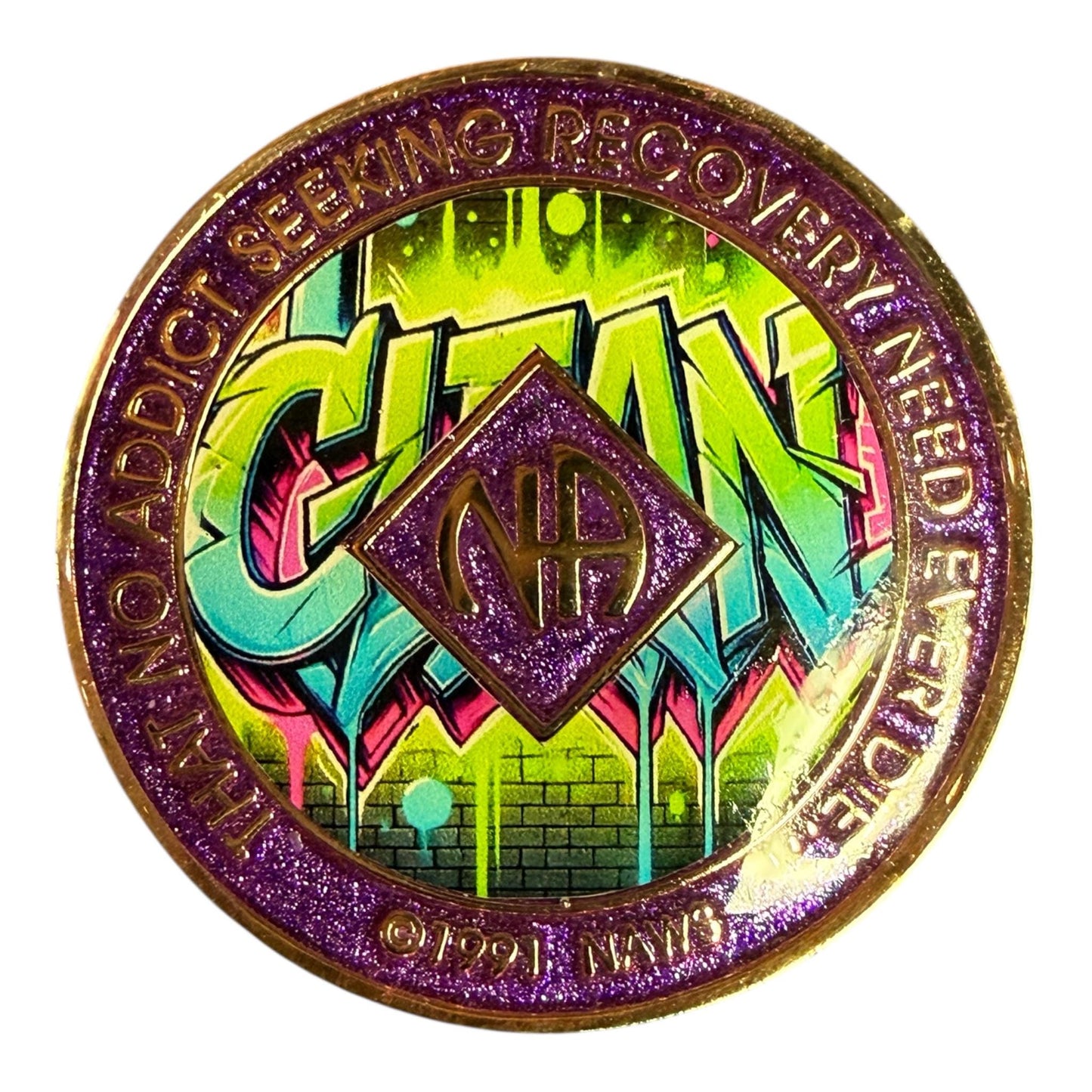 Custom NA Medallion | Personalized Clean Time Token | Recovery Chip