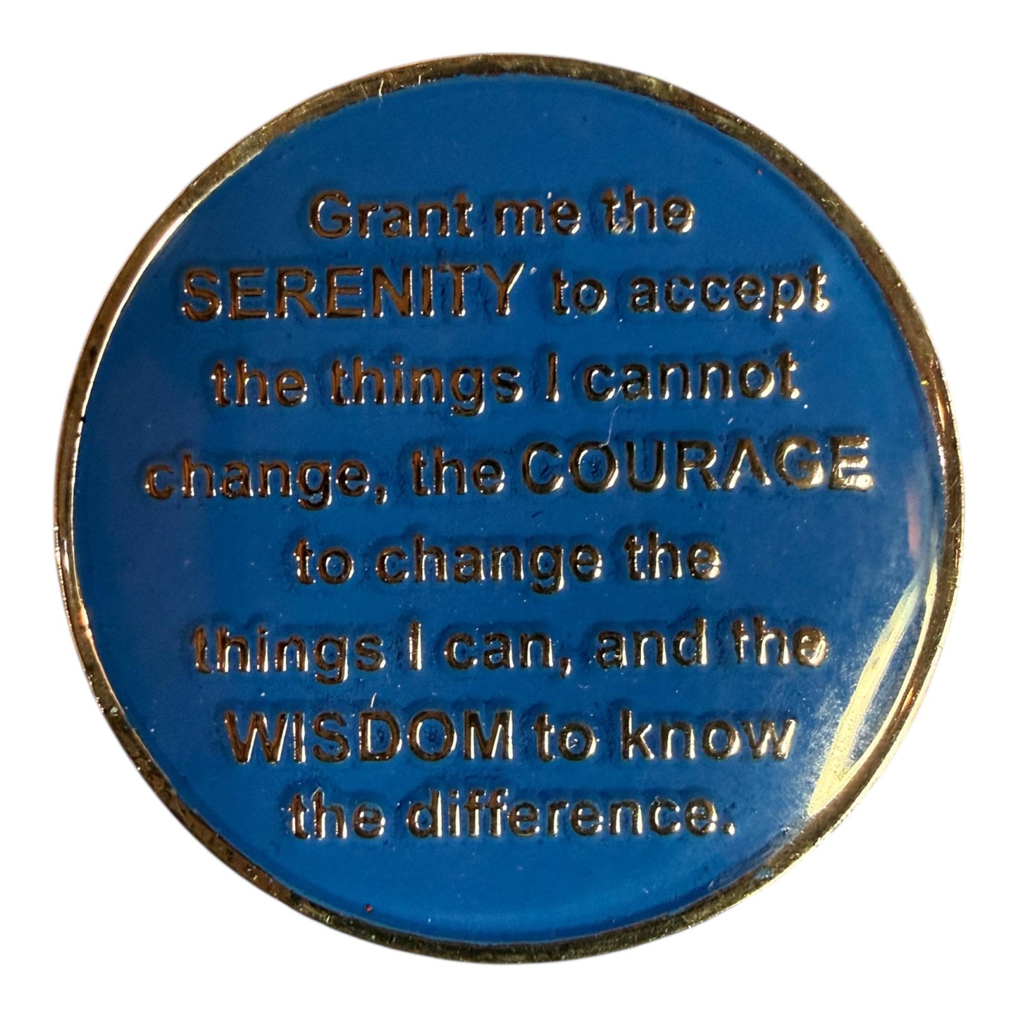 Hummingbird AA Recovery Medallion – Freedom & Renewal Sobriety Chip with Serenity Prayer