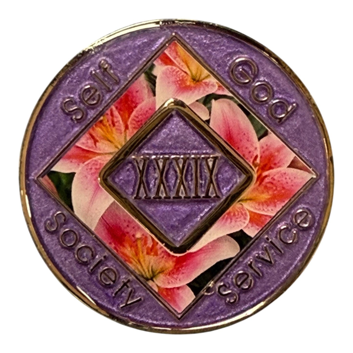 Pink Lily NA Medallion – Clean Time Chip / Recovery Token