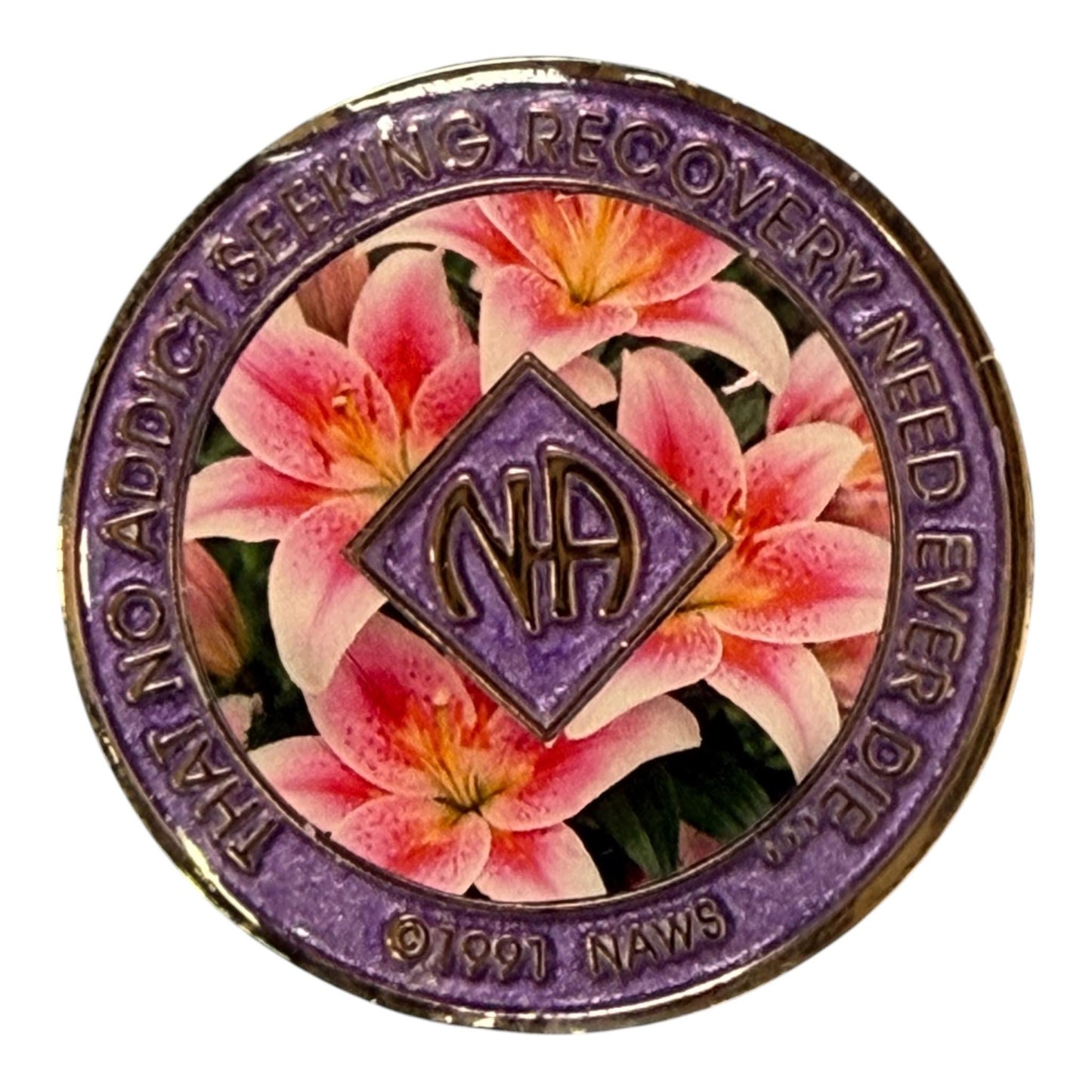 Pink Lily NA Medallion – Clean Time Chip / Recovery Token