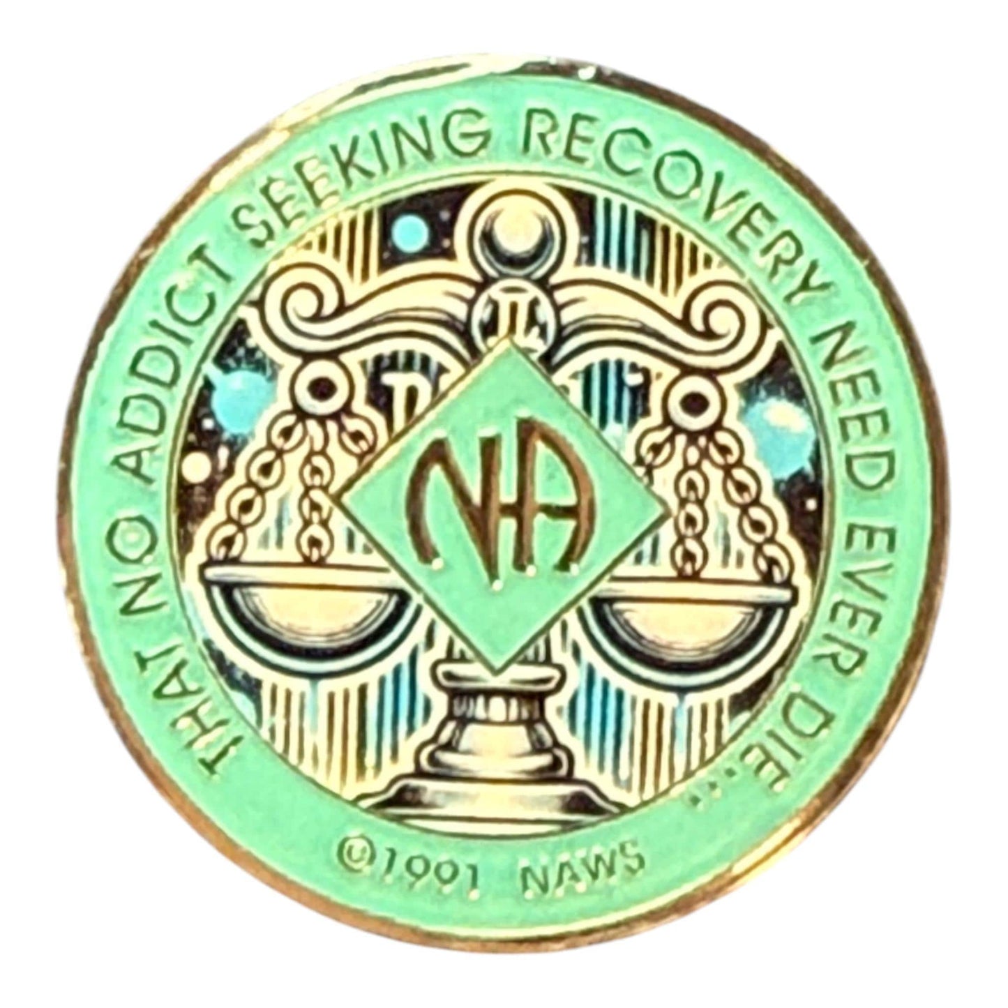 Libra Zodiac NA Recovery Medallion – Custom Year