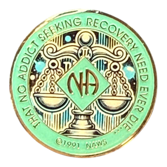 Libra Zodiac NA Recovery Medallion – Custom Year