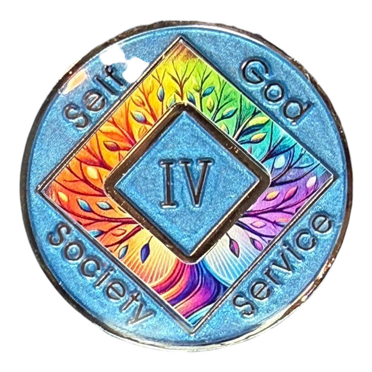 Bronze Tree of Life NA Medallion: Narcotics Anonymous Recovery Gift