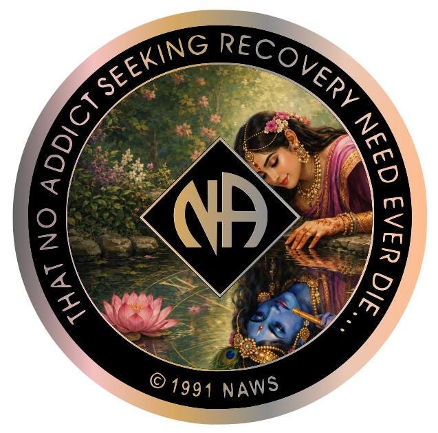 Present Moment Recovery Medallion – Mindfulness & Serenity NA Coin – One Day at a Time Recovery Token