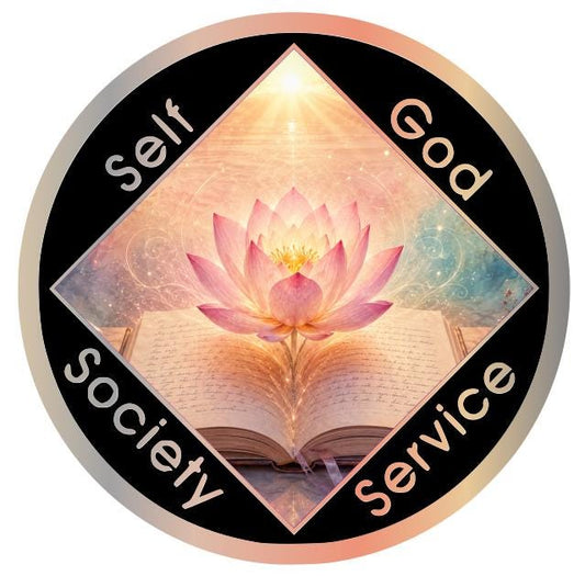 Step Work Recovery Token – Sponsor Gift for a Sponsee – NA Steps Completion Medallion