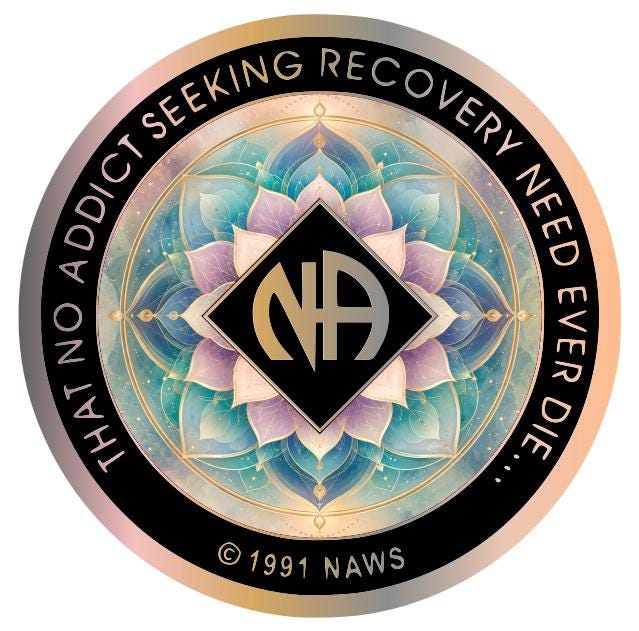 Present Moment Lotus Recovery Medallion – Mindfulness & Serenity NA Coin – Meditation Inspired Recovery Token