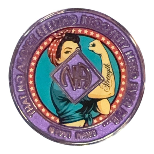Strong Recovery NA Medallion – Women's Empowerment  Narcotics Anonymous Medallion