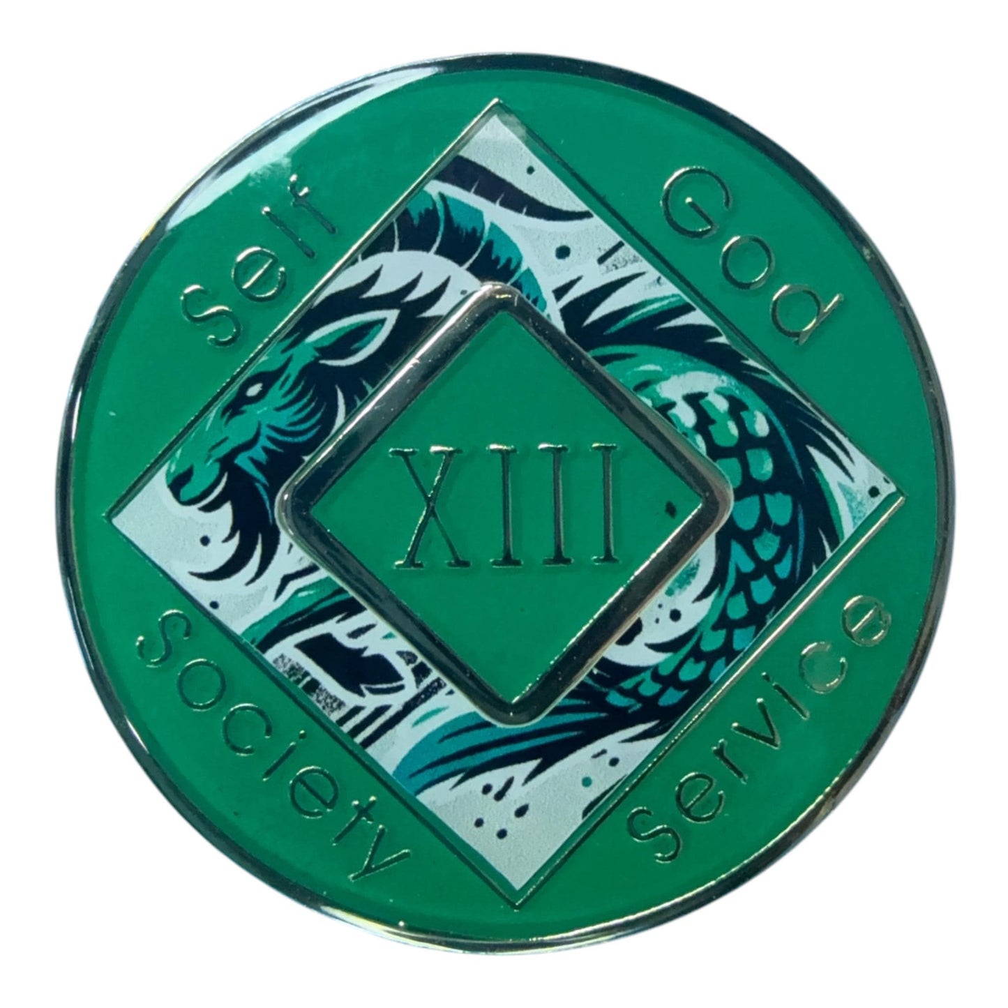 Capricorn Zodiac NA Medallion – Personalized Year Clean Time Chip