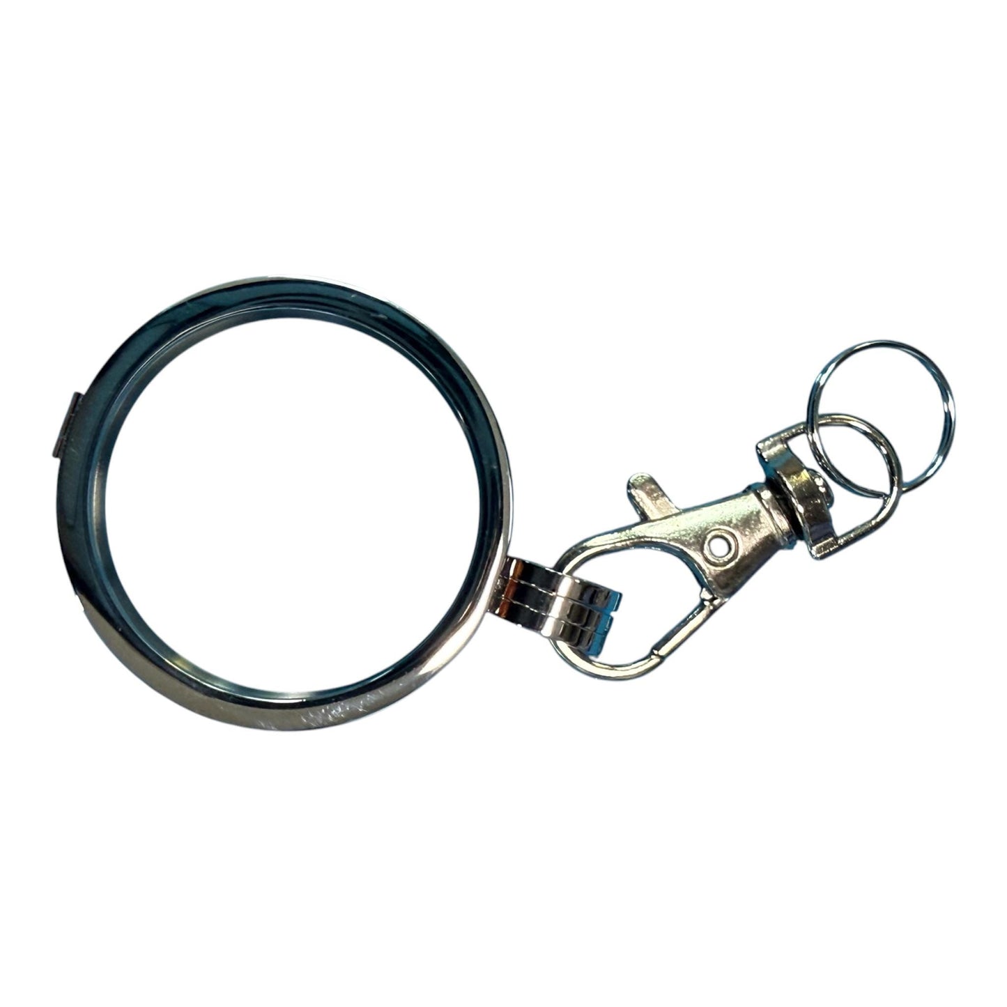 Stainless Steel NA Medallion Keychain Holder – Fits 34mm Recovery Coins