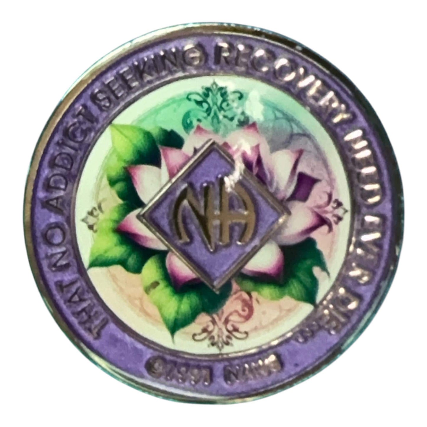 Lotus Flower NA Recovery Medallion - Bronze Token