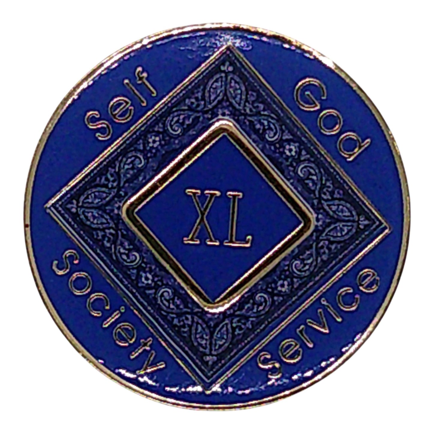 Narcotics Anonymous Blue Bandana Medallion – NA Recovery Coin