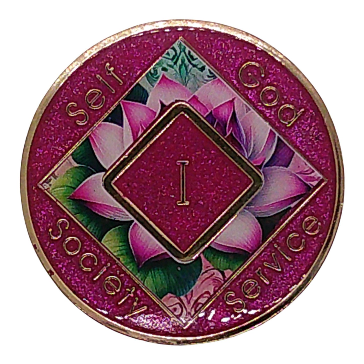 Lotus Flower NA Recovery Medallion - Bronze Token