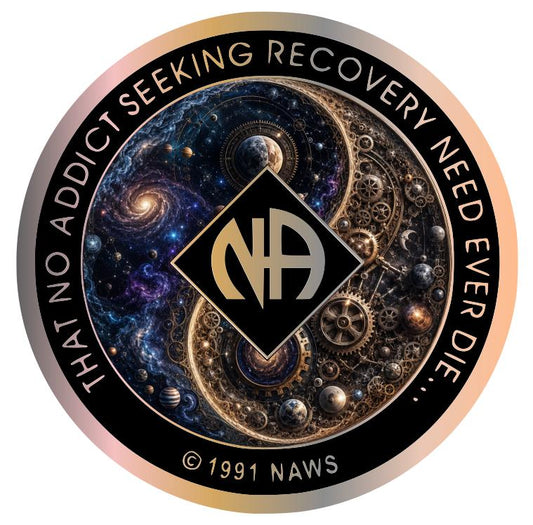 Universe & Gears NA Recovery Medallion – Cosmic Yin Yang Recovery Token