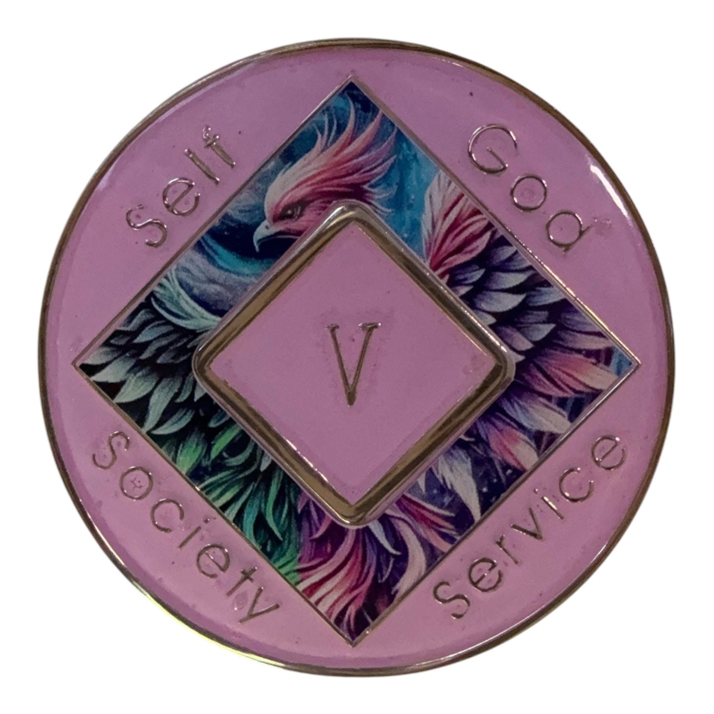 Phoenix Narcotics Anonymous Recovery Medallion | Bronze Sobriety Token