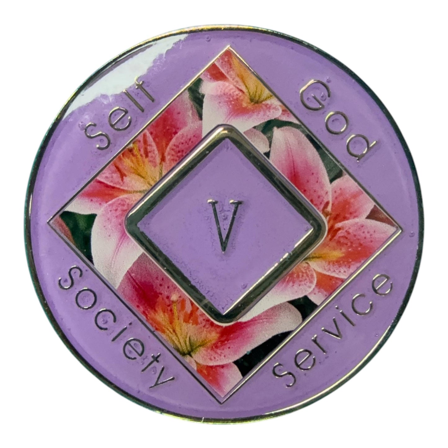 Pink Lily NA Medallion – Clean Time Chip / Recovery Token