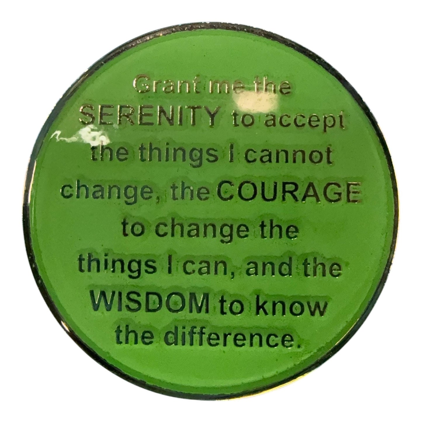 AA Vinyl Record Medallion – Any Year Sobriety Chip – “We Can Do Together”