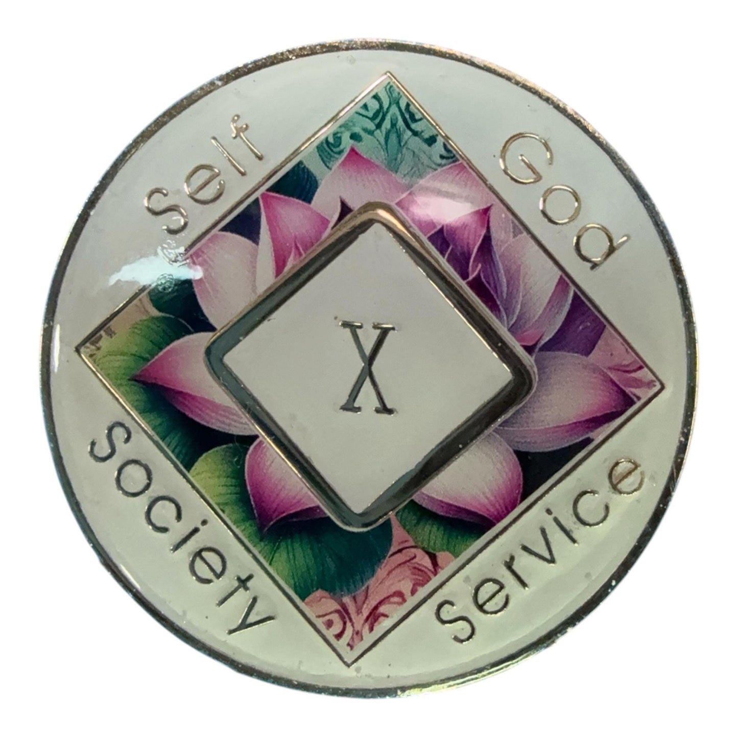 Lotus Flower NA Recovery Medallion - Bronze Token