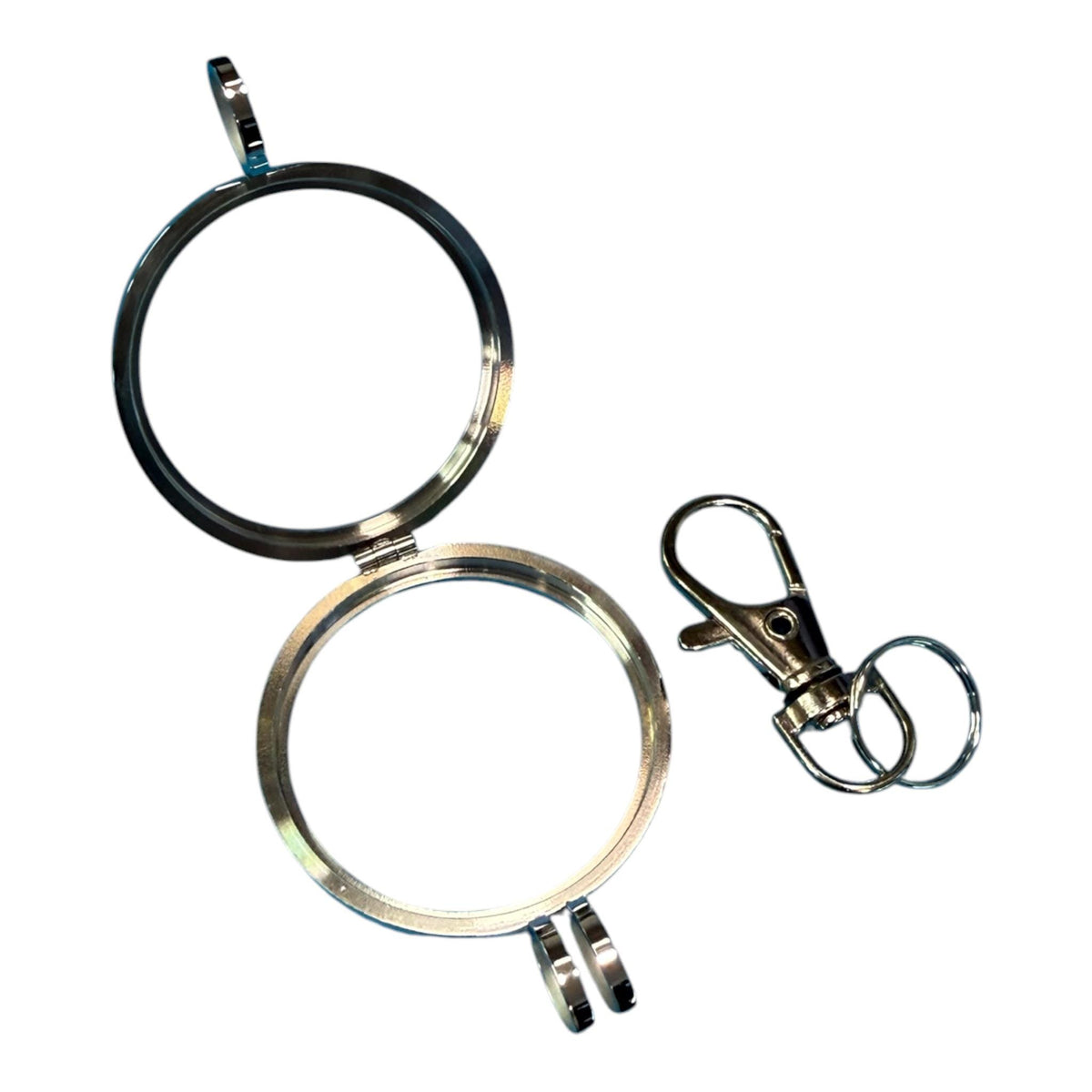 Stainless Steel NA Medallion Keychain Holder – Fits 34mm Recovery Coins