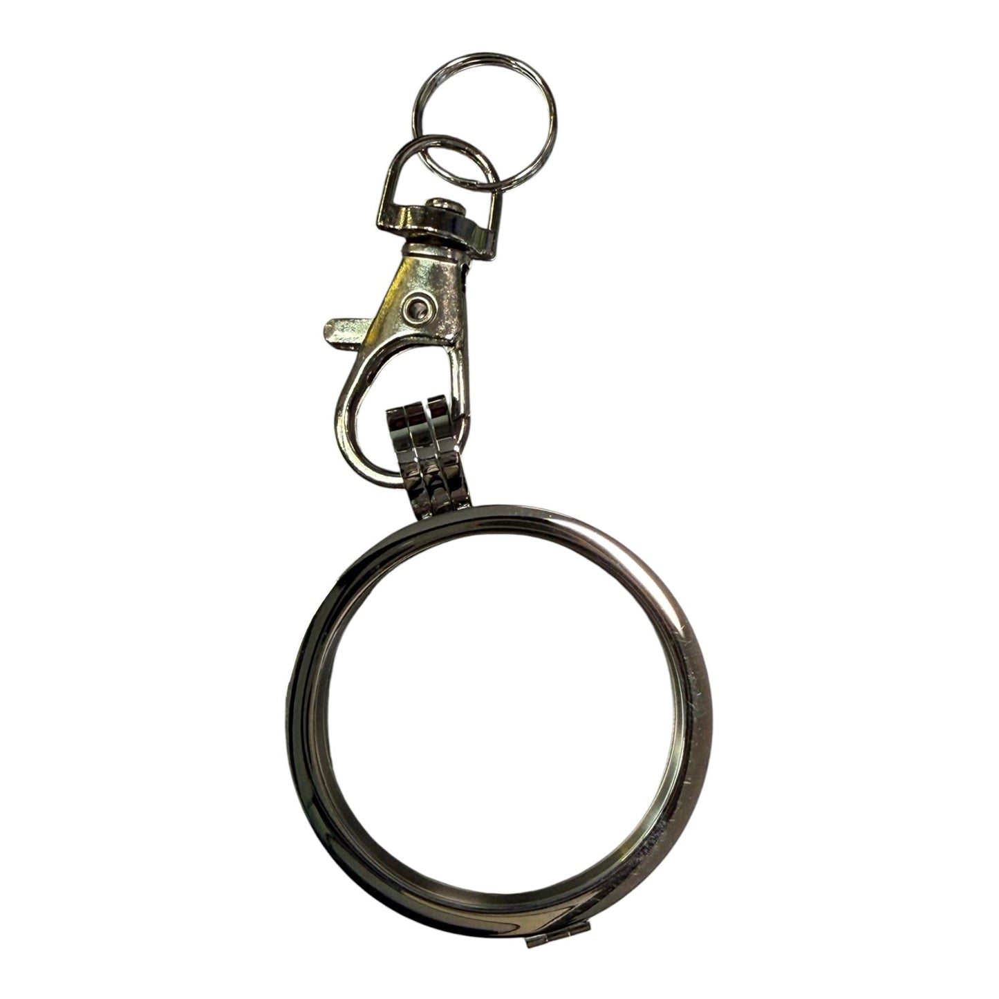 Stainless Steel NA Medallion Keychain Holder – Fits 34mm Recovery Coins
