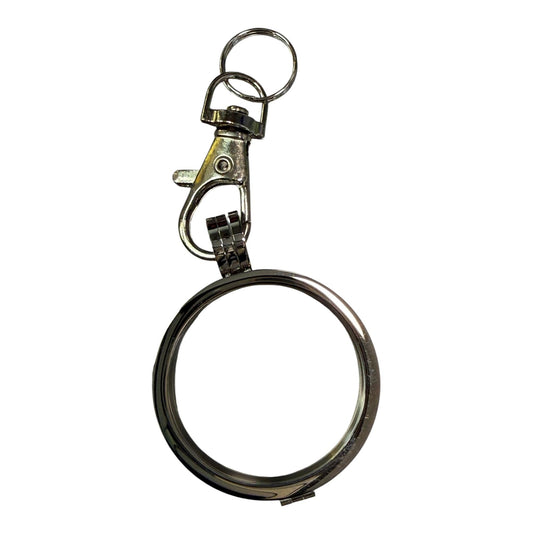 Stainless Steel NA Medallion Keychain Holder – Fits 34mm Recovery Coins