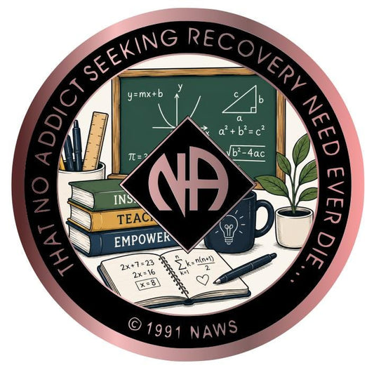 Math Teacher NA Recovery Medallion