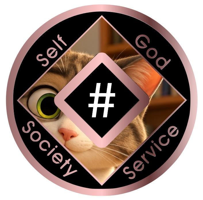 Cute Kitten NA Recovery Medallion