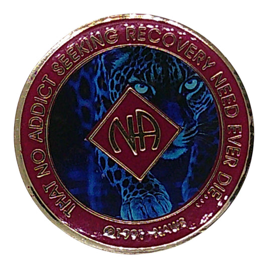 Jaguar Paw Narcotics Anonymous Recovery Medallion