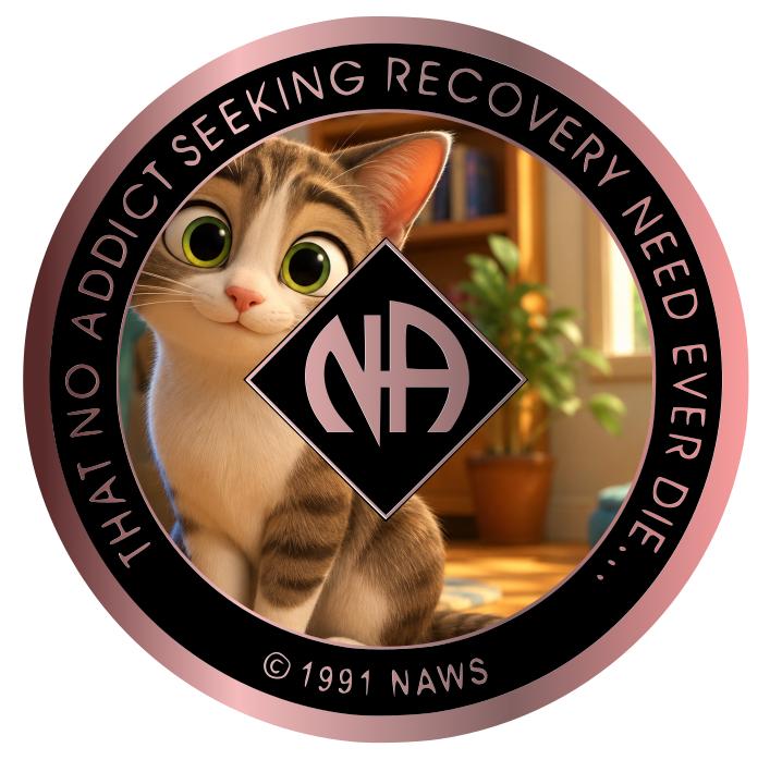 Cute Kitten NA Recovery Medallion